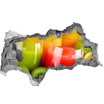 Nálepka diera na stenu betón Osviežujúce koktaily v trópoch