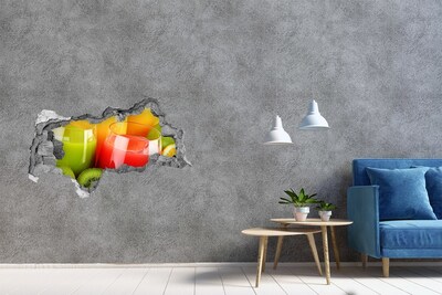 Nálepka diera na stenu betón Osviežujúce koktaily v trópoch