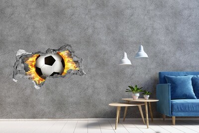 Samolepiaca diera na stenu Horí píla futbal