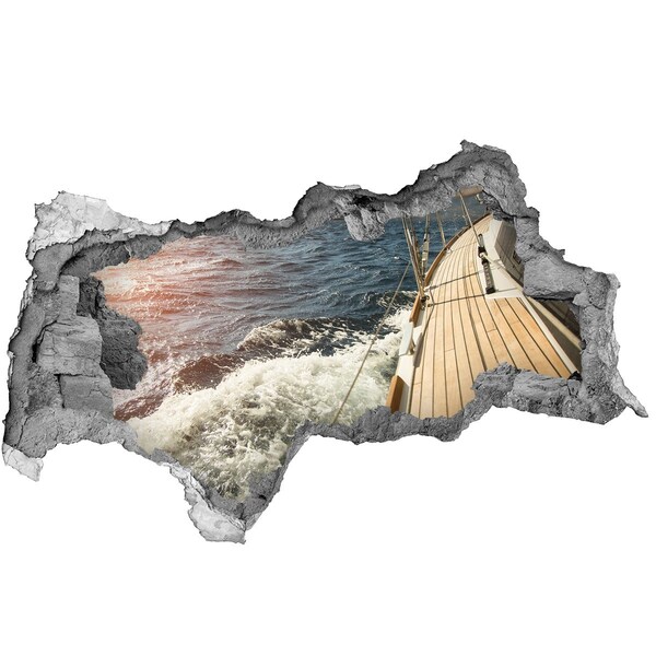 Foto fotografie diera na stenu Plavba po rozbúrenom mori