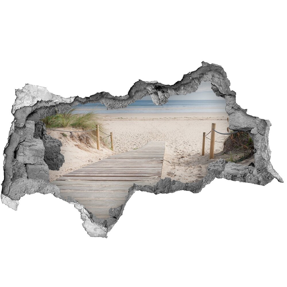 Nálepka fototapeta 3D výhľad betón Pláž