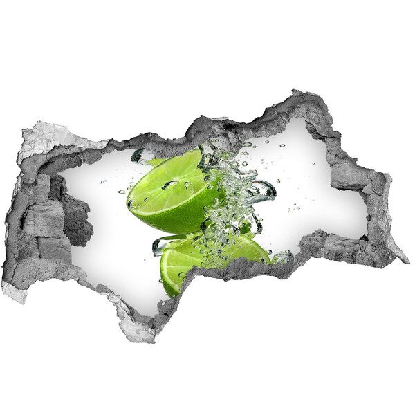 Nálepka diera na stenu betón Osviežujúci citrónový kokteil