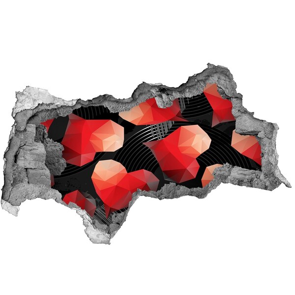 Fotoobraz diera na stenu Geometria v šrotu