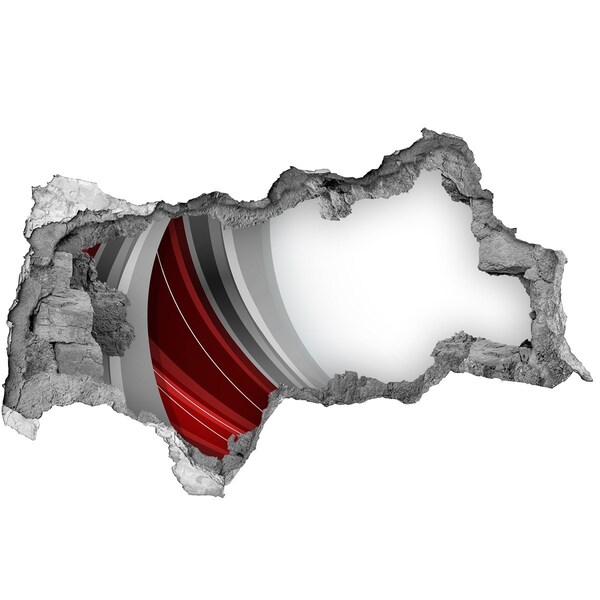 Diera 3D fototapeta na stenu nálepka Poškodená stena s efektom hĺbky