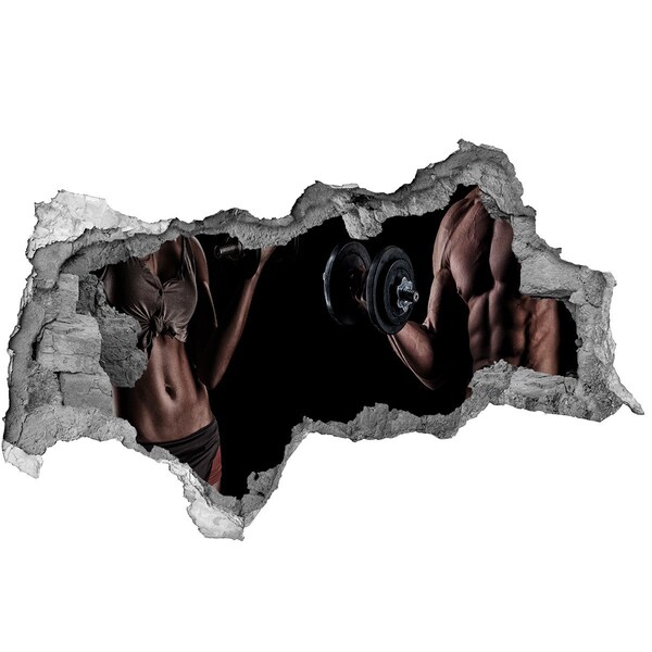 Samolepiaca diera na stenu Telocvičňa doma