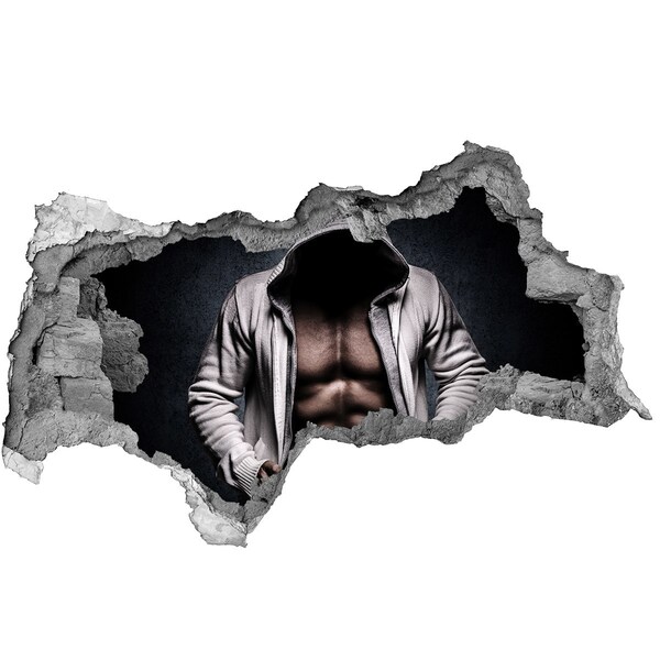 Samolepiaca diera na stenu Intenzívny tréning v mestskom štýle