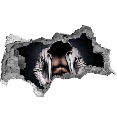 Samolepiaca diera na stenu Intenzívny tréning v mestskom štýle