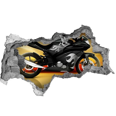 Foto fotografie diera na stenu Motocykel