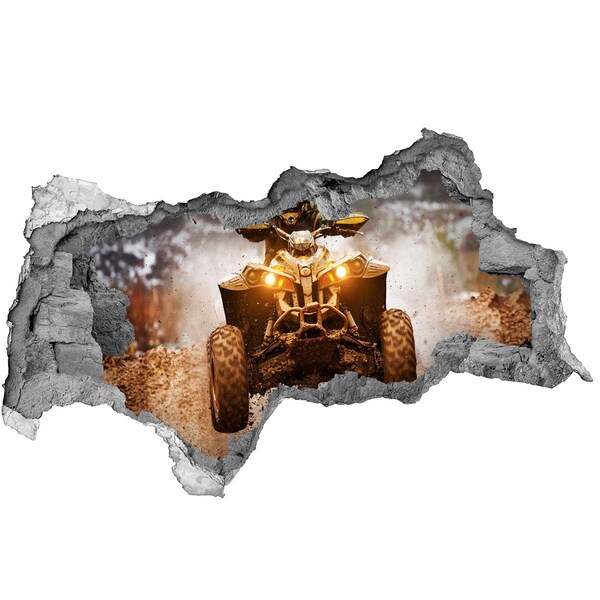 Foto fotografie diera na stenu Rally štvorkolka v akcii