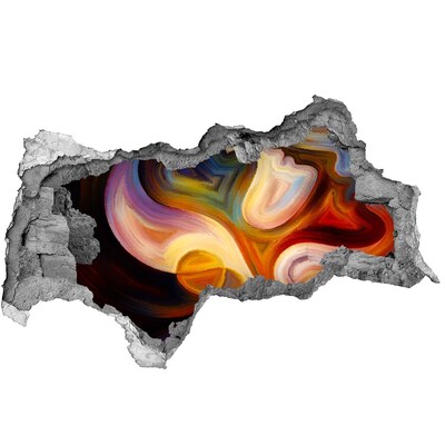 Diera 3D fototapeta nálepka Farebná abstraktná krajina