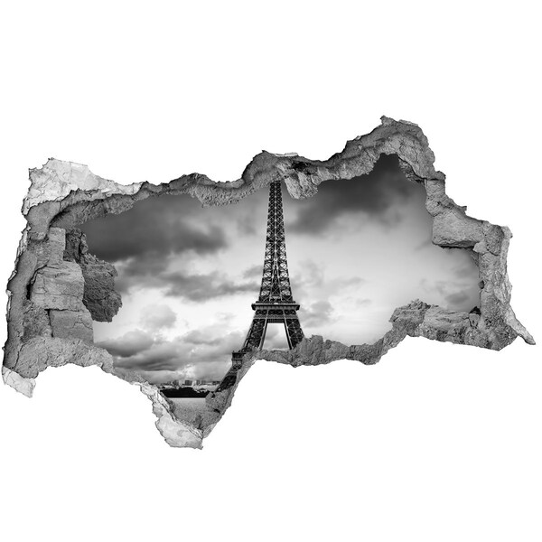 Fototapeta diera na stenu 3D Eiffelova veža v paríži