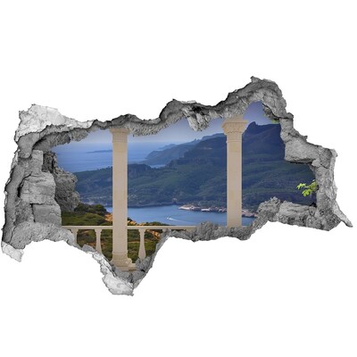 Fototapeta diera na stenu 3D Výhľad na malebný záliv