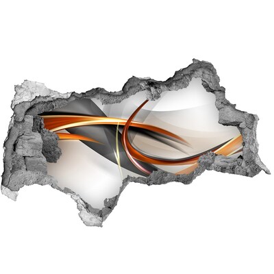 Diera 3D fototapeta na stenu Abstraktný únik farieb