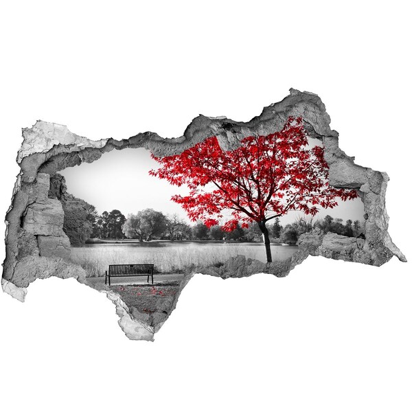 Nálepka fototapeta 3D výhľad Jeseň v parku