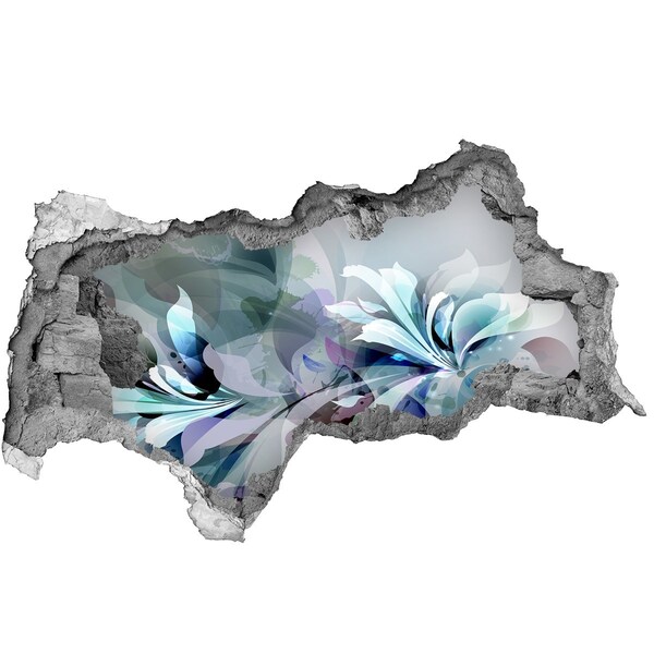 Samolepiaca diera nálepka Kvetinová ilúzia v betóne