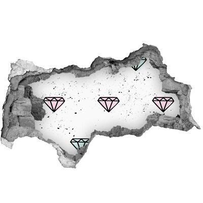 Fototapeta diera na stenu Diamantová stena