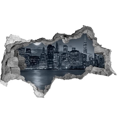 Fototapeta diera na stenu 3D Pohľad na New York