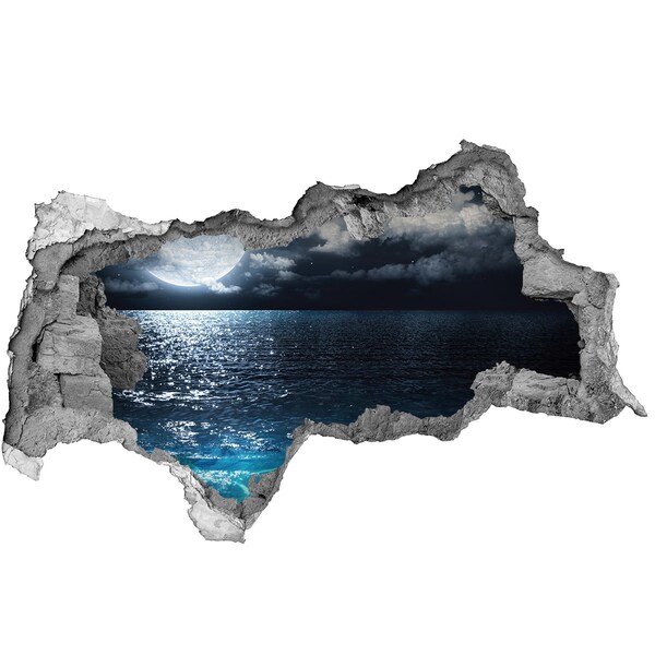 Foto fotografie diera na stenu Nočný pohľad na more