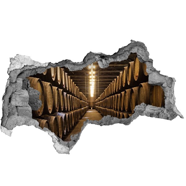 Fototapeta diera na stenu 3D Interiér vinárstva so sudmi