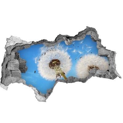 Samolepiaca diera na stenu Púpavy na modrej oblohe