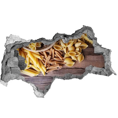 Samolepiaca nálepka Cestoviny Diera v stene