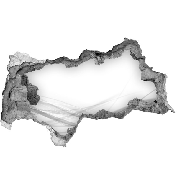 Diera 3D fototapeta na stenu Zrúcaná stena s výhľadom na priestor