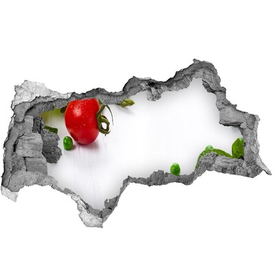 Nálepka diera na stenu Čerstvá zelenina v kuchyni