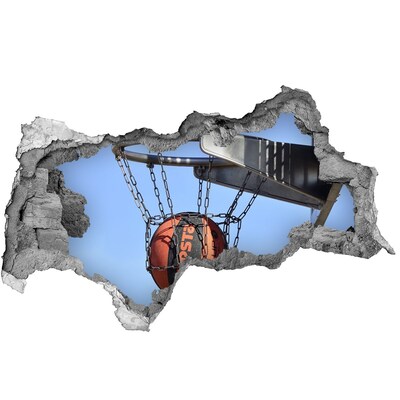 Foto fotografie diera na stenu Basketbalová strela v akcii