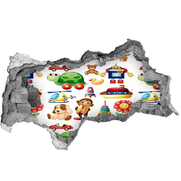 Samolepiaca nálepka Hračky vo farebnom svete