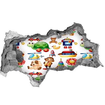 Samolepiaca nálepka Hračky vo farebnom svete