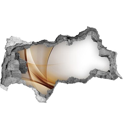 Diera 3D fototapeta nálepka Abstraktný priestor za stenou