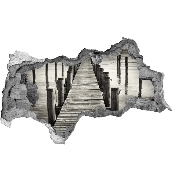 Nálepka fototapeta 3D výhľad Drevené mólo