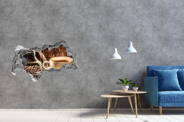 Samolepiaca nálepka Káva a kávové zrná