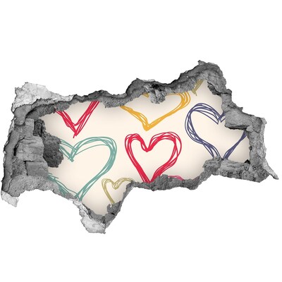 Samolepiaca nálepka Srdce na stene