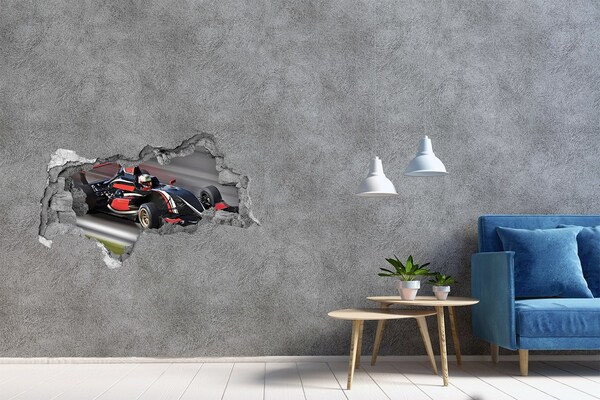 Foto fotografie diera na stenu Pretekárske auto na trati