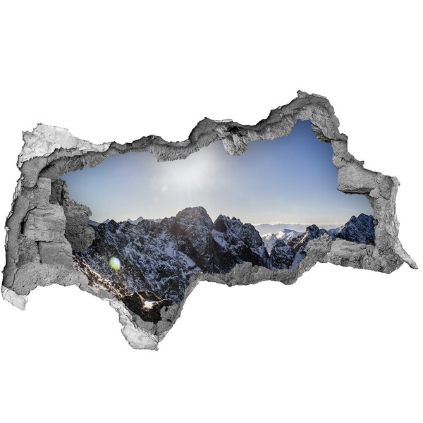 Nálepka fototapeta 3D výhľad Zima v tatrách