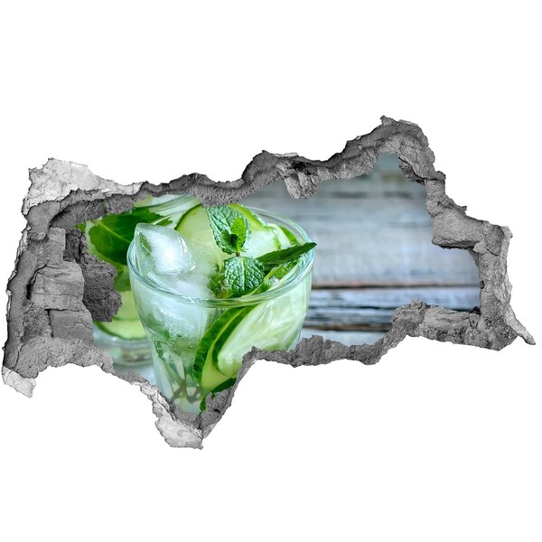 Samolepiaca nálepka betón Osviežujúci koktail s mätou