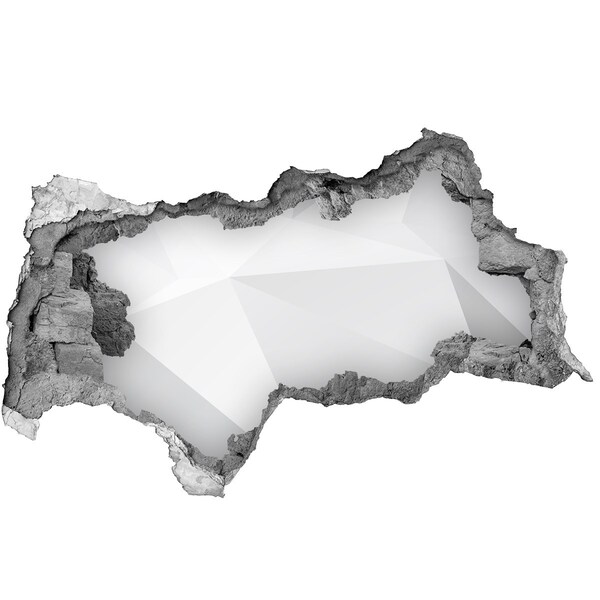 Diera 3D fototapeta na stenu Rozbitá stena s odrazom svetla