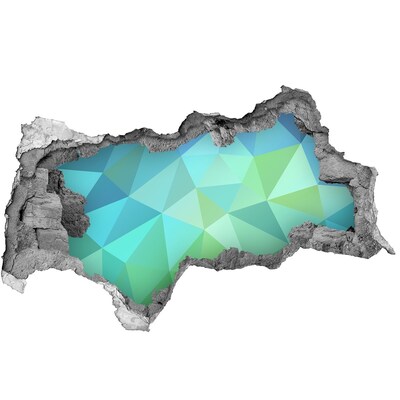 Diera 3D fototapeta nálepka Virtuálna diera v stene