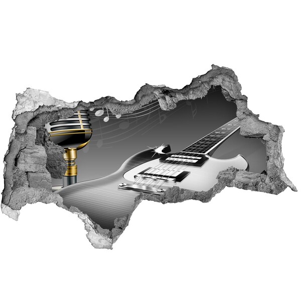 Fotoobraz diera na stenu Hudobná diera v stene