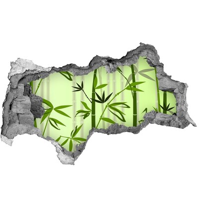Samolepiaca diera nálepka betón Zelený bambusový les
