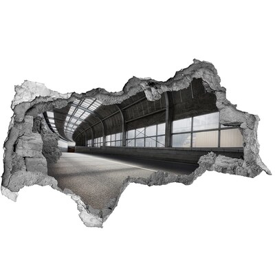 Fototapeta diera na stenu 3D Cestného tunela