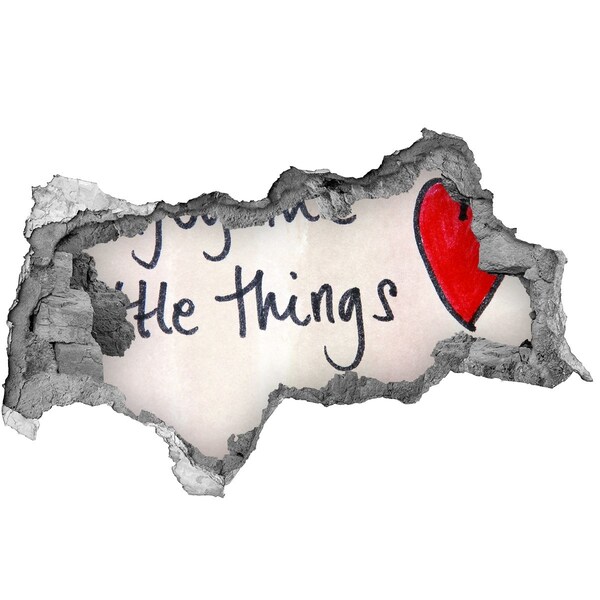 Fototapeta diera na stenu Poškodená stena s nápisom