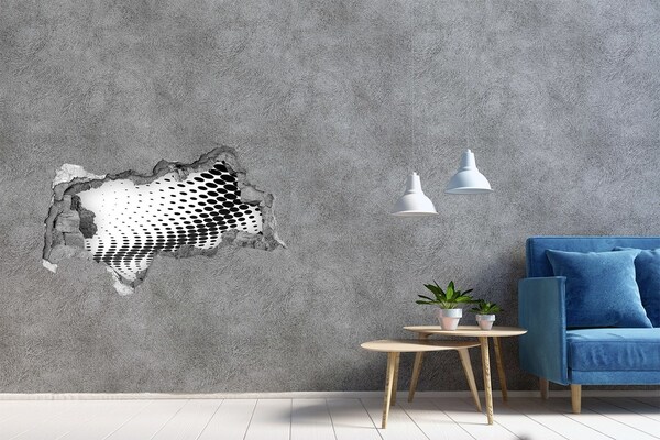 Fototapeta diera na stenu Virtuálny priestor v diere