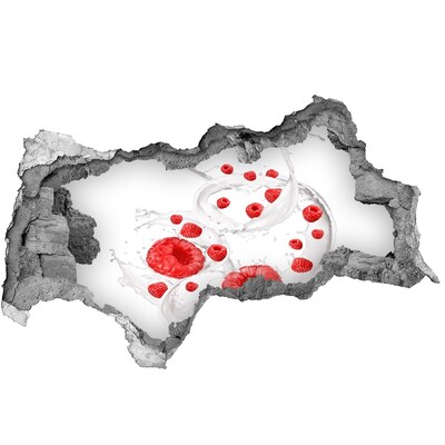 Samolepiaca nálepka Maliny s mliekom