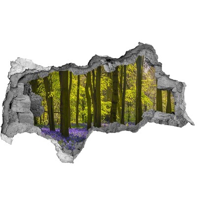 Nálepka fototapeta 3D výhľad Lesná čistinka na jar