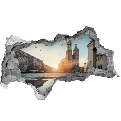Fototapeta diera na stenu 3D Krakovská panoráma