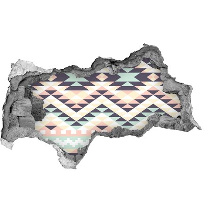 Fotoobraz diera na stenu nálepka Geometria v diere