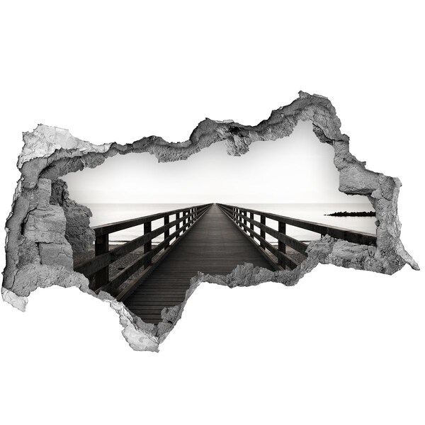 Fototapeta diera na stenu 3D Mólo pri mori