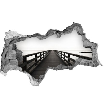 Fototapeta diera na stenu 3D Mólo pri mori